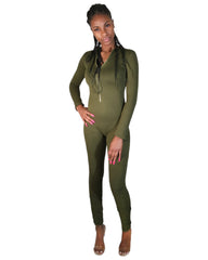 Get'em Girl Jumpsuit - Olive