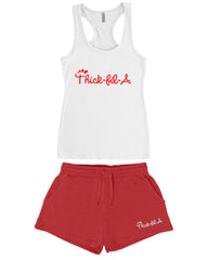 Thick Fil A Snack Short Set