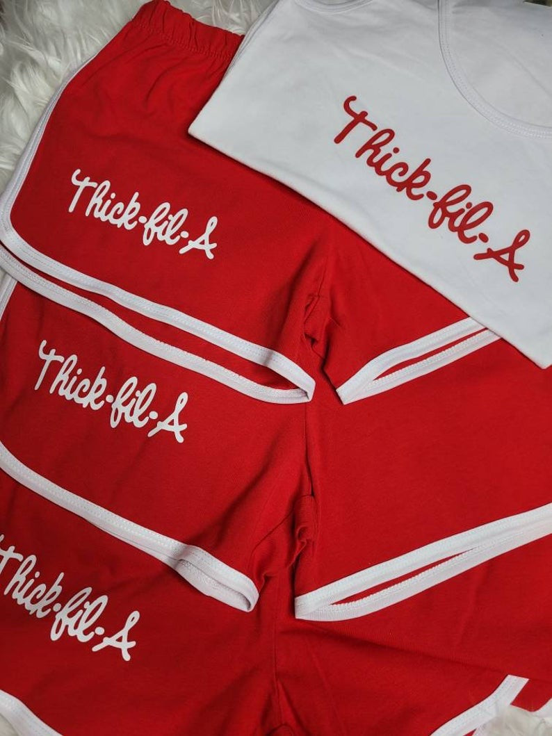 Thick Fil A Snack Short Set
